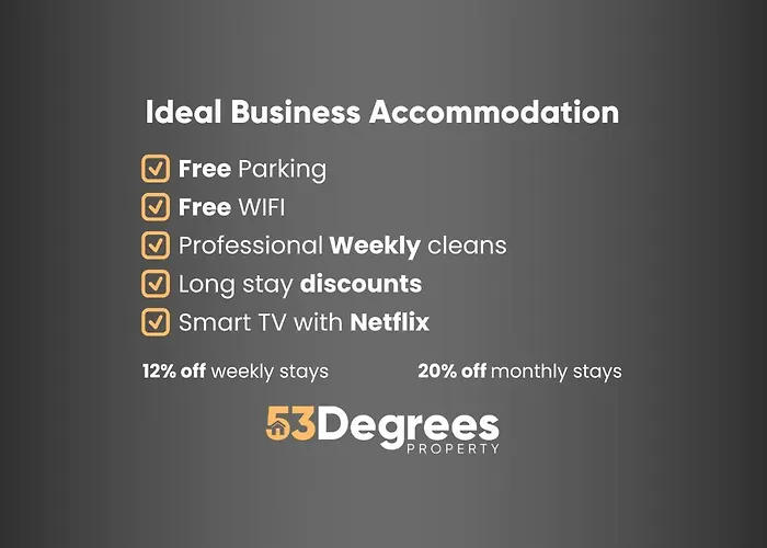 Spacious 3-Bed House In Stoke By 53 Degrees Property, Ideal For Long Stays, Free Parking - Sleeps 6